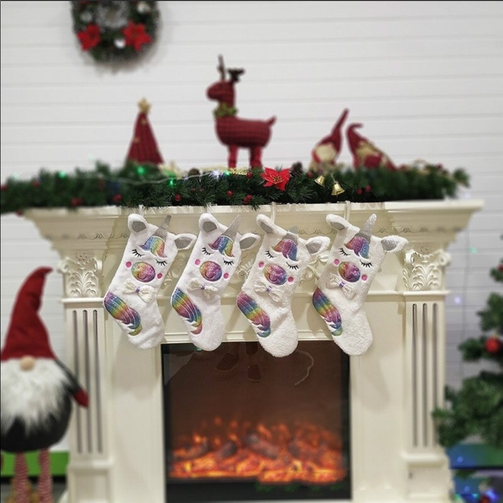 Unicorn Christmas Stocking - Picture 3 of 3